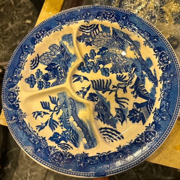 Moyna Dining Vintage Dinner Plates Blue And White Wont Find Many Of